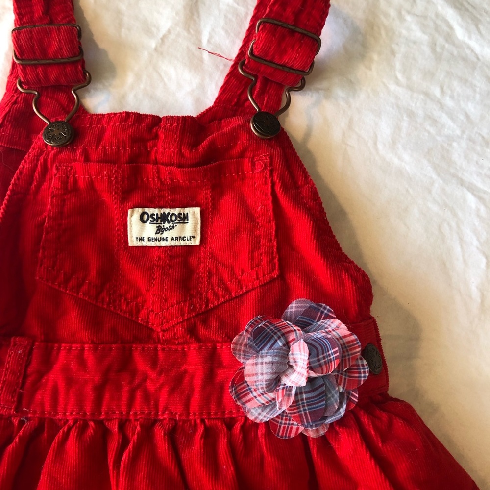 Osh kosh lined overalls dress